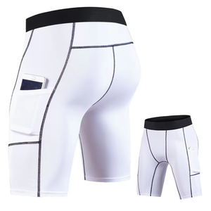 Newest Plain Blank Yoga <b>Man</b> <b>Shorts</b> High Stretch Breathable Training <b>Men's</b> Sports <b>Shorts</b> Quick Dry <b>Compression</b> <b>Shorts</b> - Product Image 4
