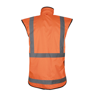 Chaleco de Seguridad para Hombre, Diseño Personalizado, Cuello Alto, Sin Mangas, Reversible, Transpirable, de Lona Impermeable, Precio de Fábrica, Venta al Por Mayor - Product Image 5