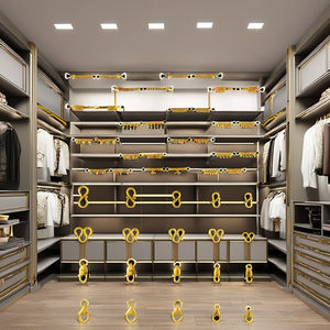 Accessoires de bijouterie en or, tailles assorties, crochets en S, fermoirs en M, fermoirs mousquetons, connecteurs décoratifs pour colliers et bracelets - Product Image 1