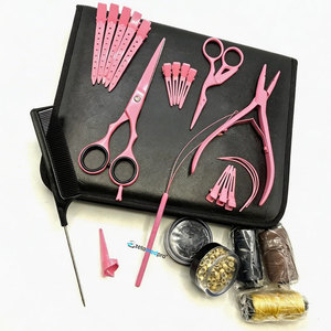 Hair <b>Extension</b> Plier 3mm Hole For <b>Beads</b> Wholesale Purple Surgical Grade Stainless Steel Hair <b>Extension</b> Tools Kit Set - Product Image 4