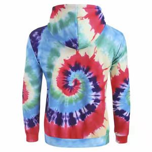 Sudaderas con capucha antiarrugas para hombre con estampado tie-dye, las más vendidas, fabricación a precio económico, el mejor servicio OEM, sudaderas con capucha anti-bacterianas para hombre con estampado tie-dye - Product Image 2