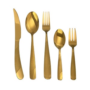 Juego de cubiertos dorados refinados personalizables al por mayor que hacen que la recepción de invitados sea sin esfuerzo e impresionante - Product Image 5