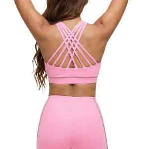 Soutien-gorge de sport léger à logo frontal, écologique, séchage rapide, couvrance totale, maintien renforcé pour activités physiques - Product Image 2
