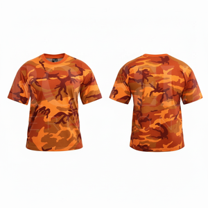 เสื้อยืดคอตตอนพิมพ์ลายพรางแบบสบายๆ สั่งทำได้ตามต้องการ สำหรับผู้ชาย ขายส่ง - Product Image 2