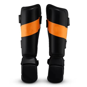 Shin Guard High Quality PU Leather Comprehensive Protection Impact Resistant <b>Leg</b> Protector Comfortable Secure Fit Lightweight - Product Image 5