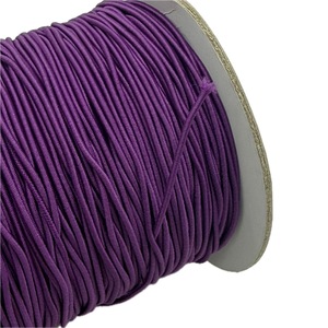 Cordon élastique tressé No.9 1,2 mm violet foncé 288 yards, 100 % nylon haute ténacité, corde élastique écologique pour textiles de maison et chaussures - Product Image 5