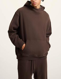 Sudadera con Capucha Azul Marino para Hombre, de Felpa, Manga Larga, Color Sólido, Tejida, Lavada, para Invierno - Product Image 6