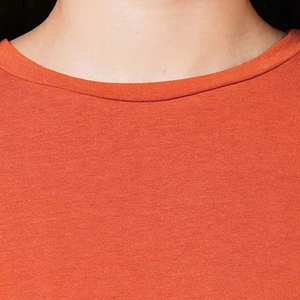 Wholesale Price Women's Crew Neck Short Sleeve T-<b>Shirt</b> Solid Color Regular Fit Casual Jersey Breathable All Seasons Wear - Product Image 3