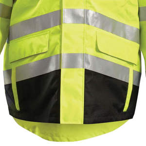 100% Polyester Hi Vis Waterproof Hooded Winter Safety <b>Jacket</b> High Visibility Reflective Workwear Safety <b>Jacket</b> - Product Image 4