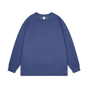 Sudadera de cuello redondo para hombre, oversize, con logo frontal, color liso, de algodón tejido, estilo casual de invierno, anti-bolitas - Product Image 3