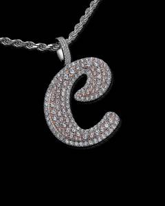 Colgante de Moissanita Personalizado con Letra Inicial, Plata 925 Bañada en Oro de 18K, Joyería de Aniversario de Moda con Engaste de Garra - Product Image 2
