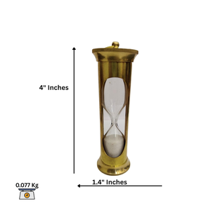 Sablier élégant en laiton, horloge nautique vintage, décoration de bureau maritime, ornement de table classique, marin antique - Product Image 2