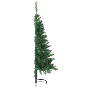4 ft verde PVC artificiale metà albero di natale con Stand decorazioni per le vacanze Festive - Product Image 4