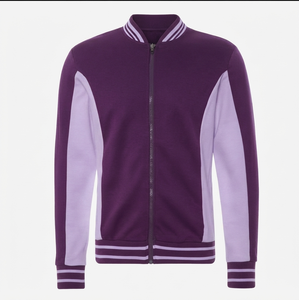 Chaqueta Varsity Unisex de Diseño Único con Logotipo Personalizado, Transpirable y de Secado Rápido, Cuello Alto, Cierre de Cremallera, Mangas Largas - Product Image 4