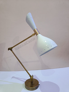 Vintage Nautical White Italian Diablo <b>Wall</b> <b>Sconce</b> Pair Mid Century 1950s Decorative Bedside <b>Wall</b> Light Lamps Gift - Product Image 3