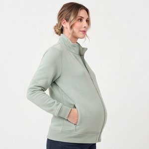 Vestes de survêtement athlétiques de maternité pour femmes, col montant, fermeture éclair, veste de grossesse pour femmes, veste de survêtement de maternité pour femmes - Product Image 4