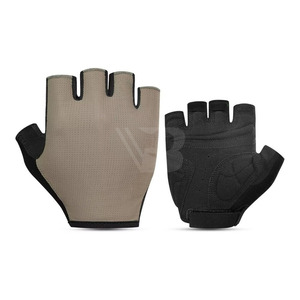 Gants de cyclisme de course demi-doigts respirants avec support de poignet unisexe en nylon et élasthanne, logo personnalisé, pour haltères de gym - Product Image 2