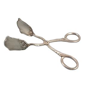 Pinzas para Repostería de Latón Color Plata de Lujo, Utensilio Decorativo para Servir Postres, Pasteles y Golosinas para Fiestas - Product Image 3