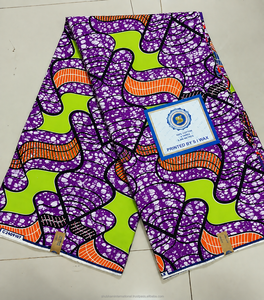 Red <b>Navy</b> Blue Luxury African Wax Print Ankara Fabric Abstract Geometric Pattern for <b>Women</b> Dressmaking - Product Image 4