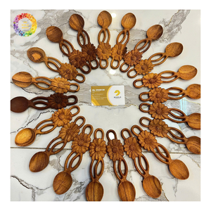 Cuillère en bois en forme de cœur, cuillère d'amour, cuillère en bois naturel écologique, vente en gros |   Ustensiles de cuisine durables - Product Image 3