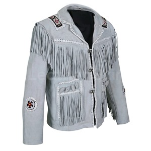 Professional Western Fringe <b>Suede</b> Leather <b>Jacket</b> Classic Western Style Fashion Outerwear Premium Manufacturer - Product Image 6