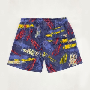 Pantalones Cortos Deportivos Estampados para Hombre, Impresión Digital, Transpirables, de Secado Rápido, Nailon/Algodón, Cintura Elástica Media, Casuales, Tipo Bermuda, con Bolsillos - Product Image 1