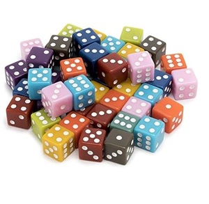 Epoxy Resin Square 16mm 6 Sided D6 Dice DND Games Bar <b>Party</b> Hotel Board Game Custom Adult Game Engrave Red White For Custom Size - Product Image 2