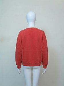 Sweat-shirts en coton à épaules tombantes Sweat-shirt unisexe en molleton Sweat-shirt personnalisé pour femmes Sweat-shirt à col rond - Product Image 4