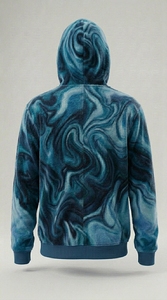 Sudadera con capucha y cremallera completa, de algodón premium, estilo oversize, para hombre y mujer, ropa urbana personalizada. - Product Image 2