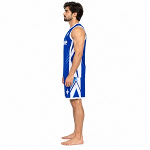 Conjunto de Uniforme de Baloncesto, Camiseta y Pantalones Cortos, Ropa Deportiva para Equipos, Transpirable, Ligero, para Entrenamiento, Juego, Práctica y Competencia - Product Image 3