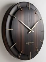 Horloge murale vintage en bois à quartz avec affichage à aiguilles, design Art Déco classique pour mariage et retraite
