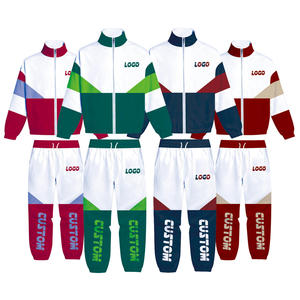 Conjunto Deportivo para Hombre con Bloques de Color Personalizados, Chaqueta con Cierre Completo, Transpirable, de Poliéster, para Otoño - Product Image 3