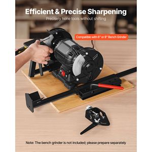 Kit Affilatura Vari Grind Pro per Smerigliatrici da Banco da 6 e 8 Pollici, Sistema Multi-Affilatura con Piattaforma e Braccio di Supporto Lungo per Affilatrici Elettriche - Product Image 2