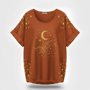 T-shirt unisexe personnalisé avec impression numérique graphique, motif attrape-rêves haute définition, toucher doux, coupe décontractée, haut décontracté - Product Image 1