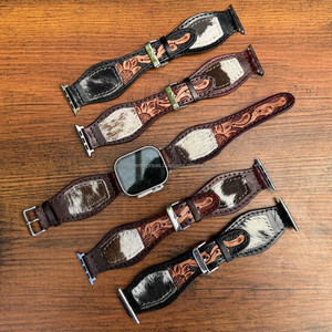 Nuevo 2025 correas de reloj de cuero mecanizadas a mano para mujer de alta calidad correa de reloj femenina para Apple Watch Series muñequeras de cuero de vaca - Product Image 5
