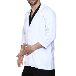 เสื้อกาวน์แพทย์แบบระบายอากาศได้ 男女兼用 ไซส์ใหญ่ น้ำหนักเบา ชุดยูนิฟอร์มโรงพยาบาล ตรวจจับเข็มได้ วัสดุคุณภาพสูง ปรับแต่งได้ - Product Image 3