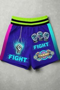 Shorts de boxe en polyester respirant, vêtements de sport, design personnalisé par sublimation, logo brodé, entraînement, taille personnalisée - Product Image 5