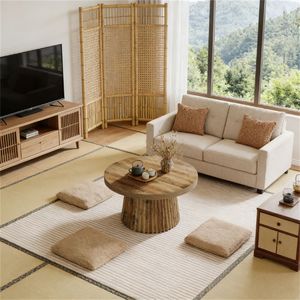 Round Coffee <b>Table</b> for Use As Center Side or <b>Sofa</b> <b>Table</b> - Product Image 3
