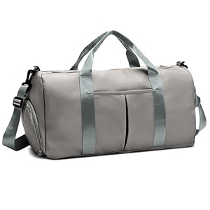 OARH INT INDUSTRY MAS-2327 Travel Gym Duffel Bag 30-40L 600D ผ้าใบสีเบจสายสะพายไหล่หลายช่อง - Product Image 2