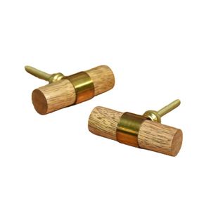 Bouton en bois perles boutons de tiroir en métal pour meubles-commode tire boutons de porte d'armoire pour cuisine salon extérieur hôtel hôpital - Product Image 1