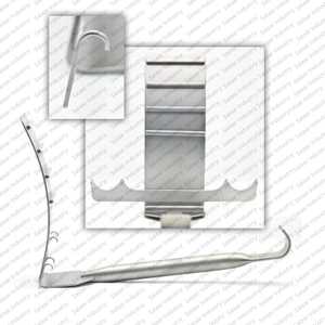 Retractor Abdominal Premium Saldanha Solz de 4 Puntas Afiladas, Longitud de la Hoja 16cm, 23.5cm con Fibra Óptica y Tubo de Succión - Product Image 2