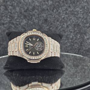 VVS1 Moissanite Stainless Steel Luxury <b>Square</b> <b>Watch</b> Autometic Movement 41MM Sapphire Crystal Dial Alloy Analog Digital - Product Image 5