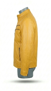 Veste décontractée à capuche de style cuir vintage pour homme, vêtement de mode pour l'extérieur - Product Image 2