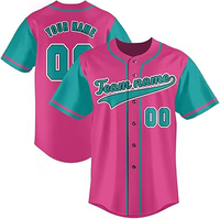 Camisetas de Béisbol Personalizadas para Adultos, Unisex, Manga Corta, Impresión por Transferencia de Calor, Uniformes de Equipo, Letra Frontal, Antibacterianas, Venta al Por Mayor