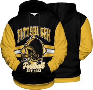 Sudadera de Fútbol Personalizada con Estampado Sublimado de Manga Larga, Unisex para Adultos, para Todas las Estaciones, Absorbente de Humedad, Anti-UV, Jersey de Algodón - Product Image 4