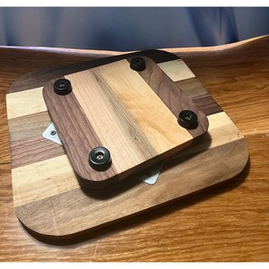 Lazy Susan Rectangular de Madera Hecha a Mano, Diseño Minimalista, Acabado Pulido con Vetas de Madera Natural, Patrón Sólido - Product Image 6