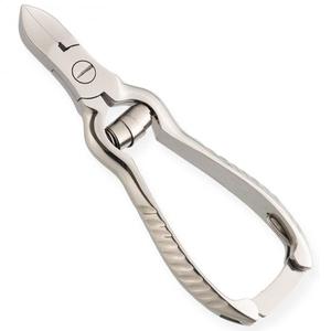 Tijeras profesionales OBEXA de acero inoxidable con acabado espejo, tipo ballesta con resorte, para uso en pies - Product Image 1