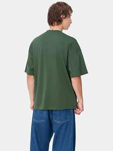 Men's Oversized Solid <b>Green</b> Cotton Short Sleeve O-Neck Casual Knitted <b>Plain</b> Dyed Fit <b>T</b>-<b>shirt</b> Now Available For Sale - Product Image 4