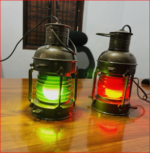 โคมไฟเรือโบราณ โคมไฟไฟฟ้า โคมไฟเรือเดินสมุทร จำนวน 2 ชิ้น - Product Image 2