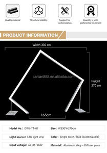 Décoration de <span class=keywords><strong>fond</strong></span> de mariage, tunnel temporel géométrique, décoration de mariage, arche lumineuse, cadre de scène, décoration de mariage - Product Image 2